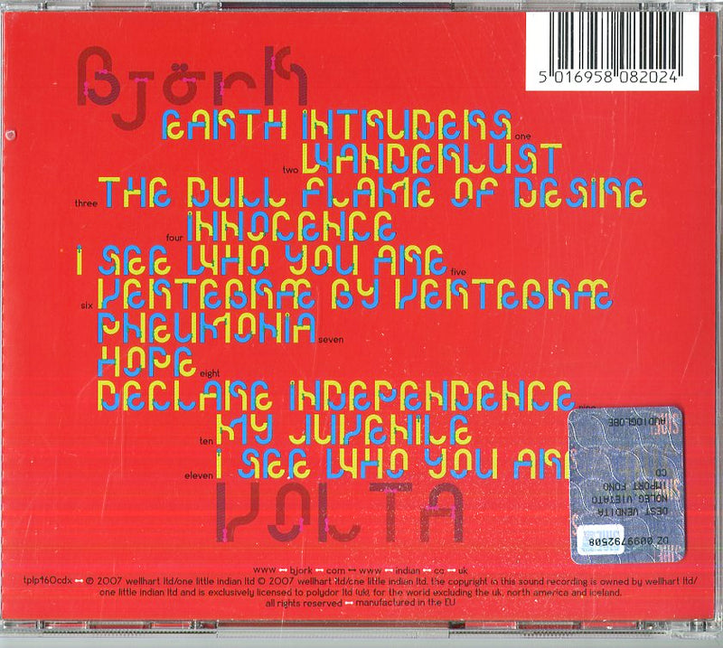 Bjork - Volta Cd 5016958082024