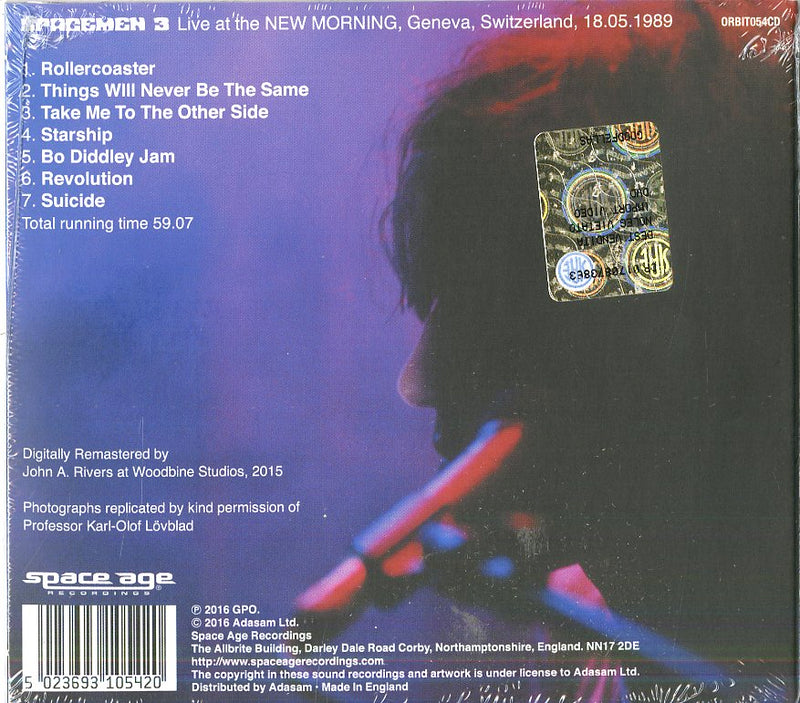 Spacemen 3 - Live At The New Morning, Geneva, Switzer Cd 5023693105420