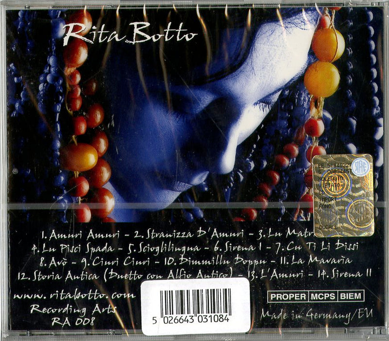 Botto Rita - Stranizza D'Amuri Cd 5026643031084