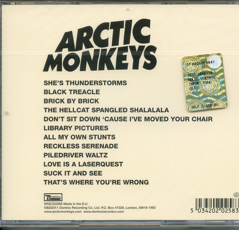 Arctic Monkeys - Suck It And See Cd 5034202025832