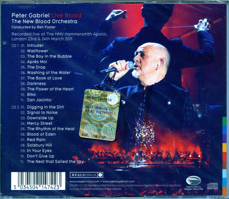 Gabriel Peter - Live Blood Cd 5034504147423