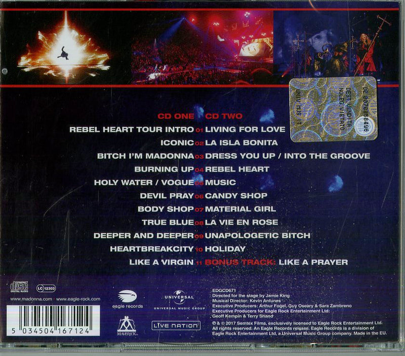 Madonna - Rebel Heart Tour Cd 5034504167124