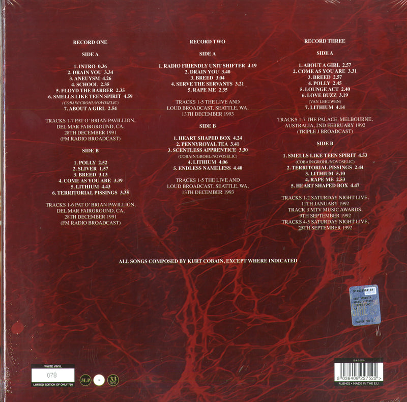 Nirvana - Beat Me Outta Me! Live (Vinyl White Limited Edt.) Lp 5036408227522