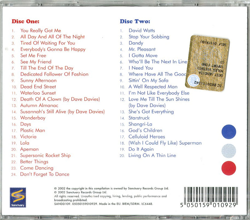 Kinks The - The Ultimate Collection Cd 5050159010929