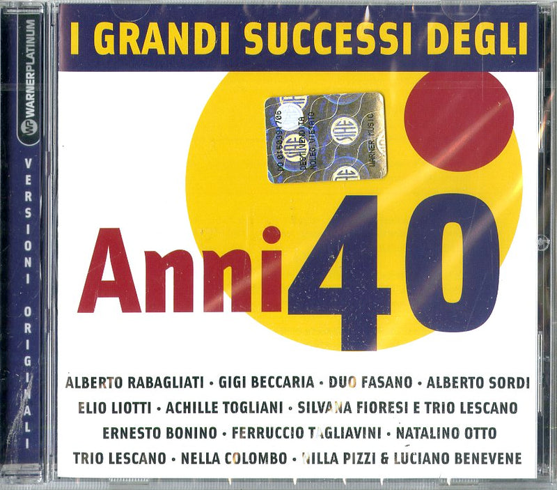 Compilation - I Grandi Successi Degli Anni 40 Cd 5050467959323