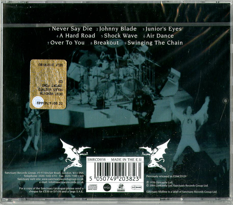Black Sabbath - Never Say Die Cd 5050749203823
