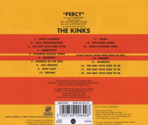 Kinks The - Percy Cd 5050749206428