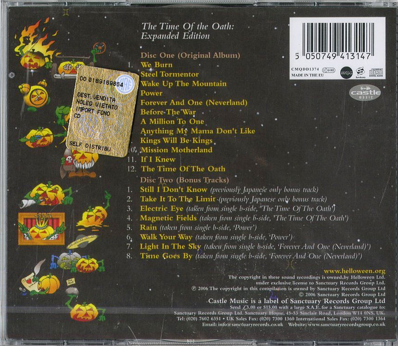 Helloween - The Time Of The Oath (Delu CD 5050749413147