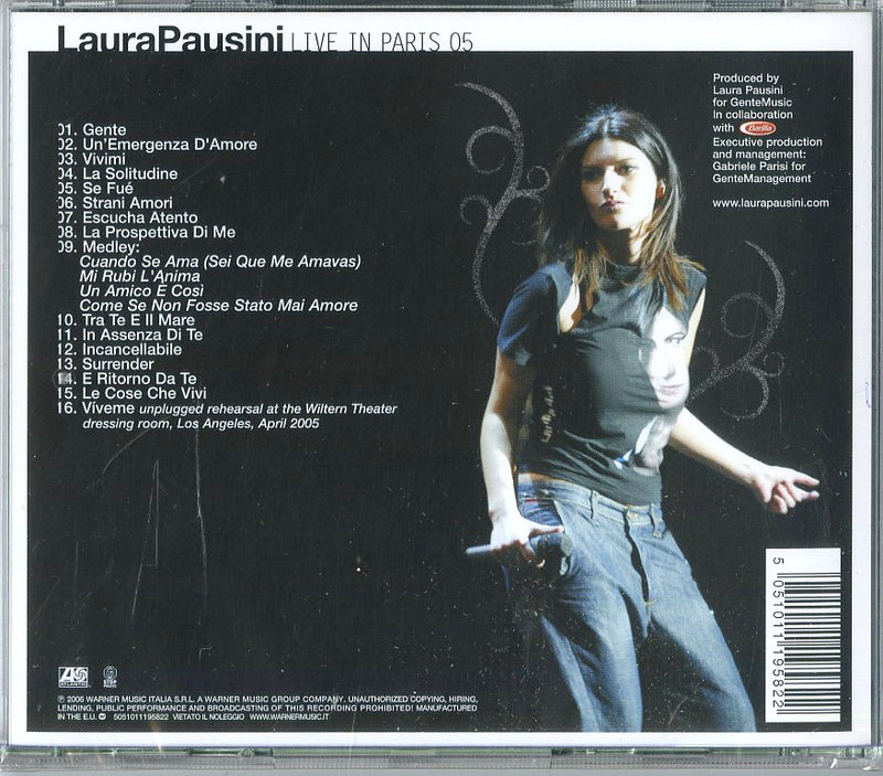 Pausini Laura - Live In Paris 05 Cd 5051011195822