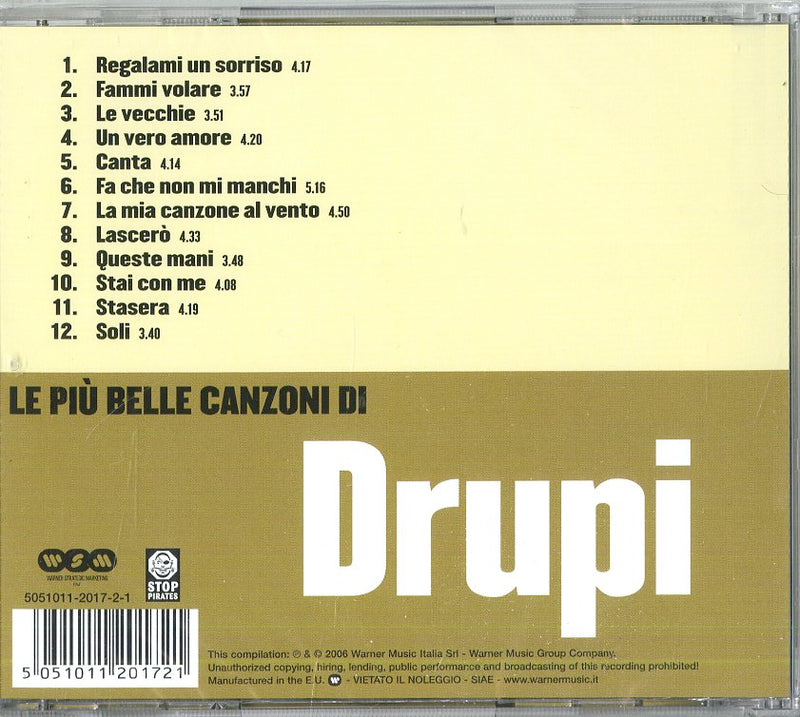 Drupi - Le Piu' Belle Canzoni Di Drupi Cd 5051011201721