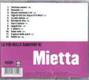 Mietta - Le Piu' Belle Canzoni Di Mietta CD 5051011360428