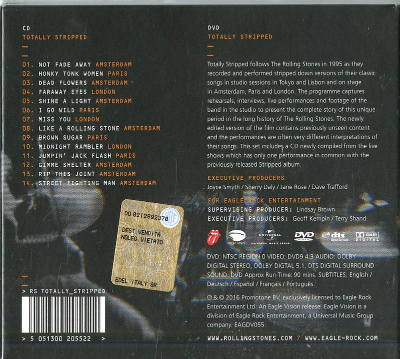 Rolling Stones The - Totally Stripped (Cd+Dvd) Cd 5051300205522