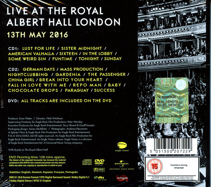 Pop Iggy - Post Pop Depression Live At The Royal Albert Hall (2Cd+Dvd) Cd 5051300207229