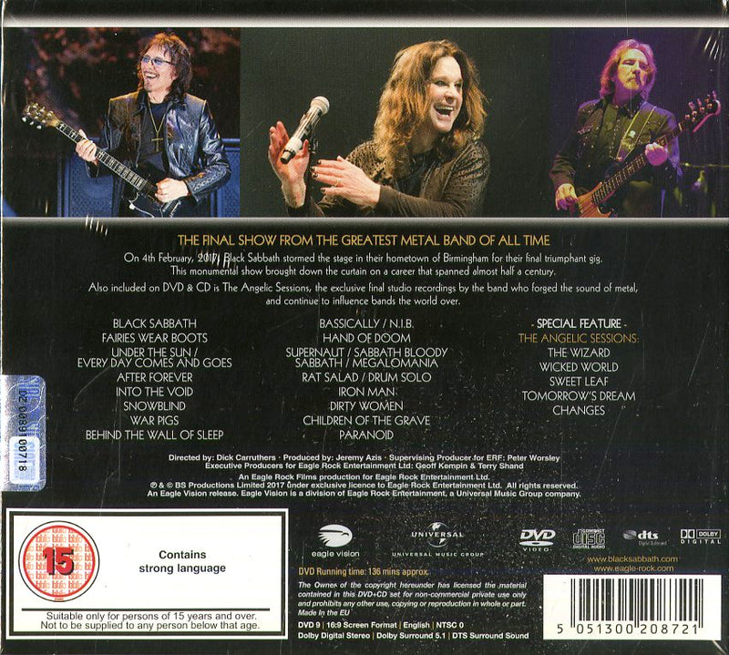 Black Sabbath - The End (Cd+Dvd) Cd 5051300208721