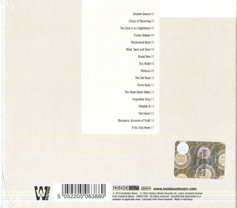 Hackett Steve - To Watch The Storms (Re-Issue 2013) Cd 5052205063880