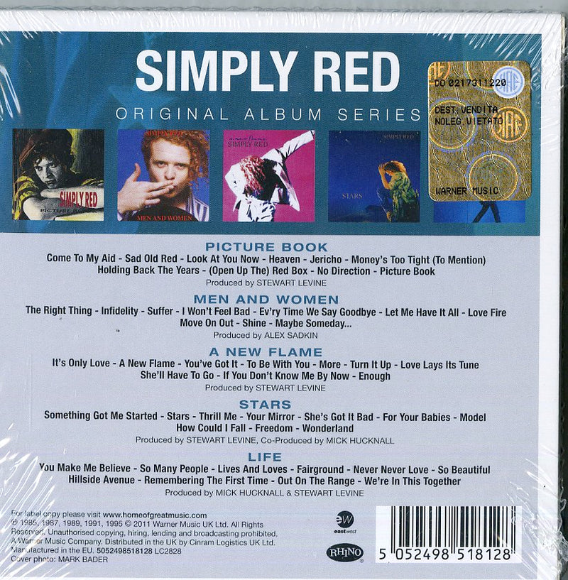 Simply Red - Original Album Series (Box 5 Cd) Cd 5052498518128