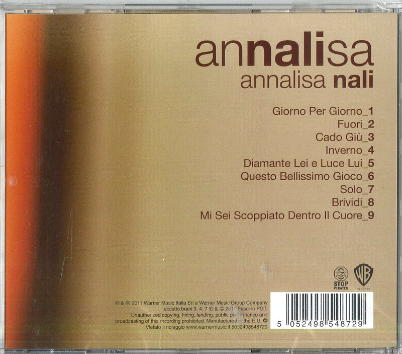 Annalisa - Nali Cd 5052498548729