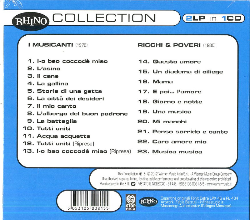 Ricchi & Poveri - Collection (Digipack) Cd 5053105008155