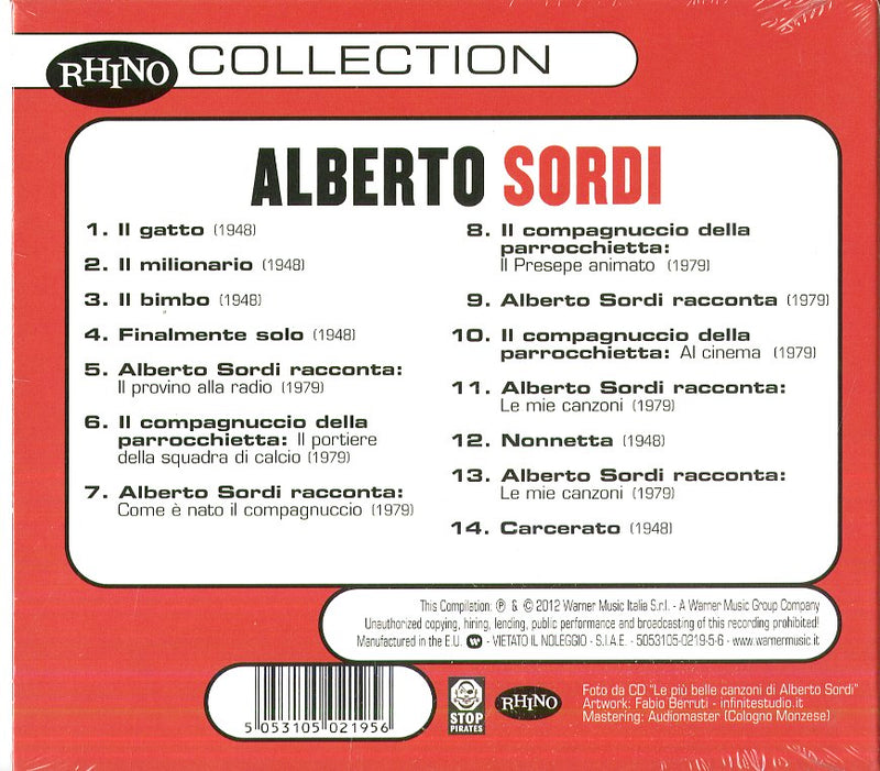 Sordi Alberto - Collection (Digipack) Cd 5053105021956