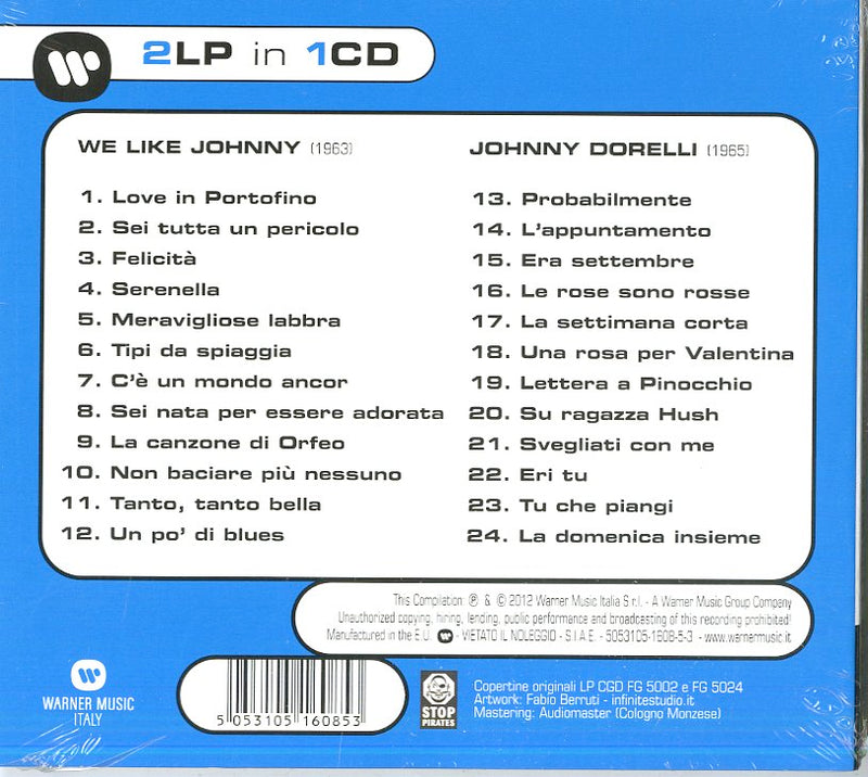 Dorelli Johnny - We Like Johnny + Johnny Dorelli (2Lp In 1Cd) CD 5053105160853