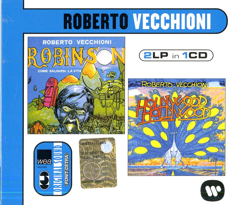 Vecchioni Roberto - 2Lp In 1Cd: Robinson + Hollywood Hollywo Cd 5053105387250