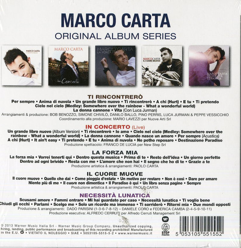 Carta Marco - Original Album Series (Box 5 Cd) Cd 5053105551552