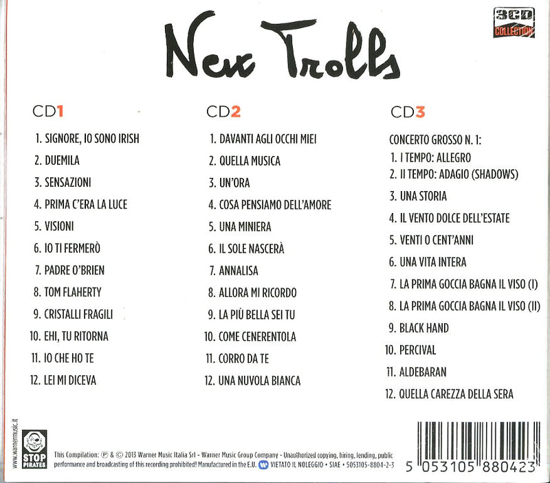 New Trolls - Collection New Trolls (Box 3 Cd) Cd 5053105880423