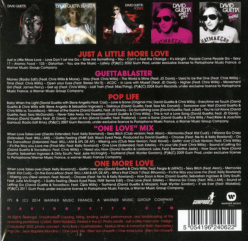 Guetta David - Original Album Series (Box 5 Cd) Cd 5054196240622