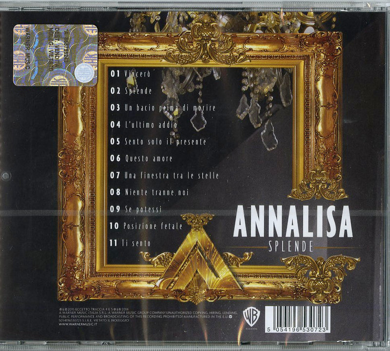 Annalisa - Splende Cd 5054196530723