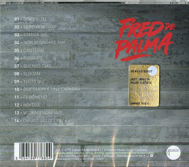 De Palma Fred - Boyfred Cd 5054196776824