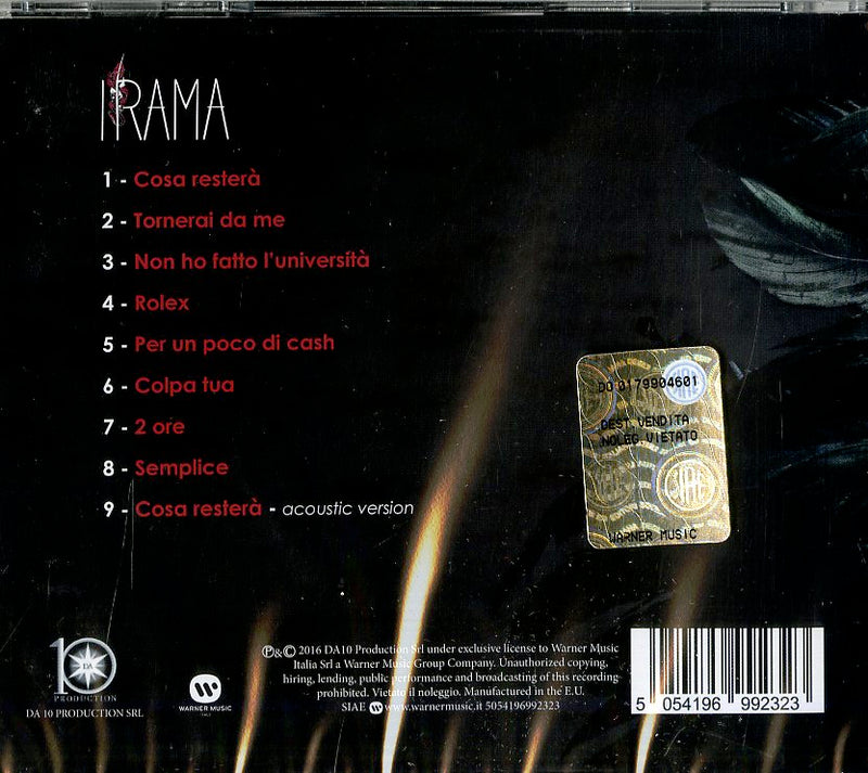 Irama - Irama Cd 5054196992323