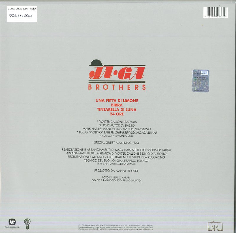 Ja Ga Brothers - Ja Ga Brothers (Enzo Jannacci & Giorgio Gaber) Lp 5054197003899