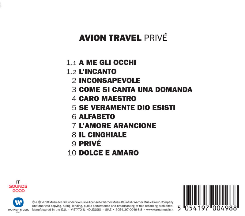 Avion Travel - PrivÃ© CD 5054197004988