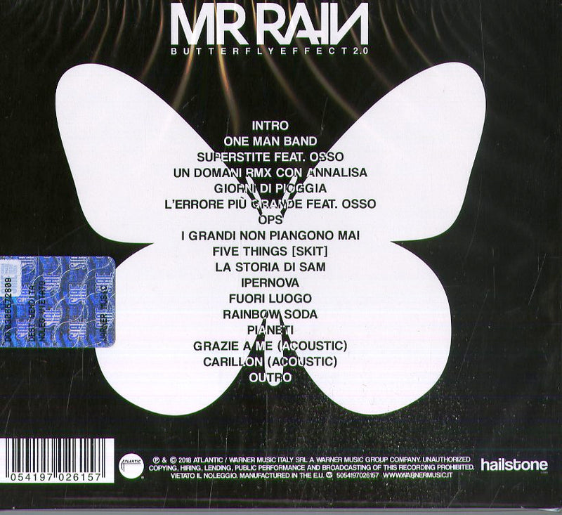 Mr.Rain - Butterfly Effect 2.0 Cd 5054197026157