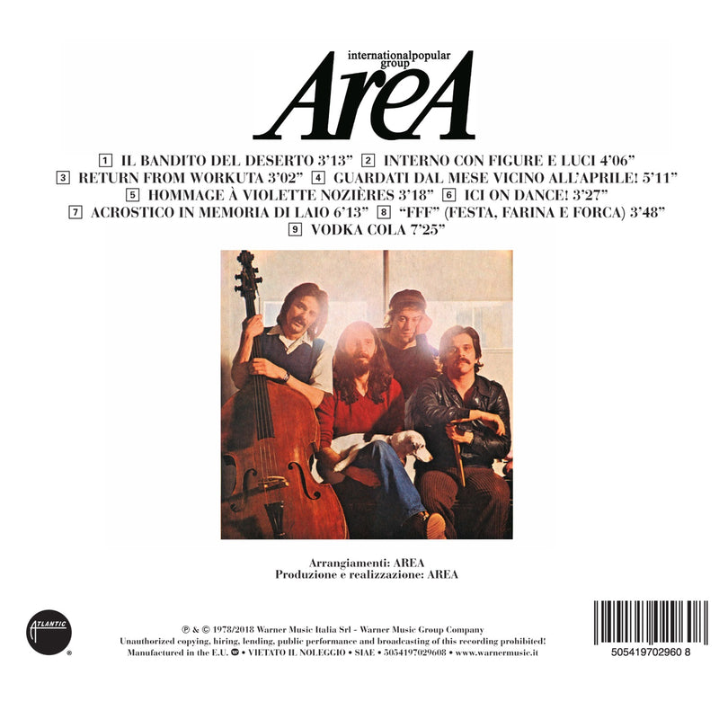 Area - 1978 Gli Dei Se Ne Vanno,Gli Arrabbiati Restano! (40° Anniversario - Remastered) Cd 5054197029608