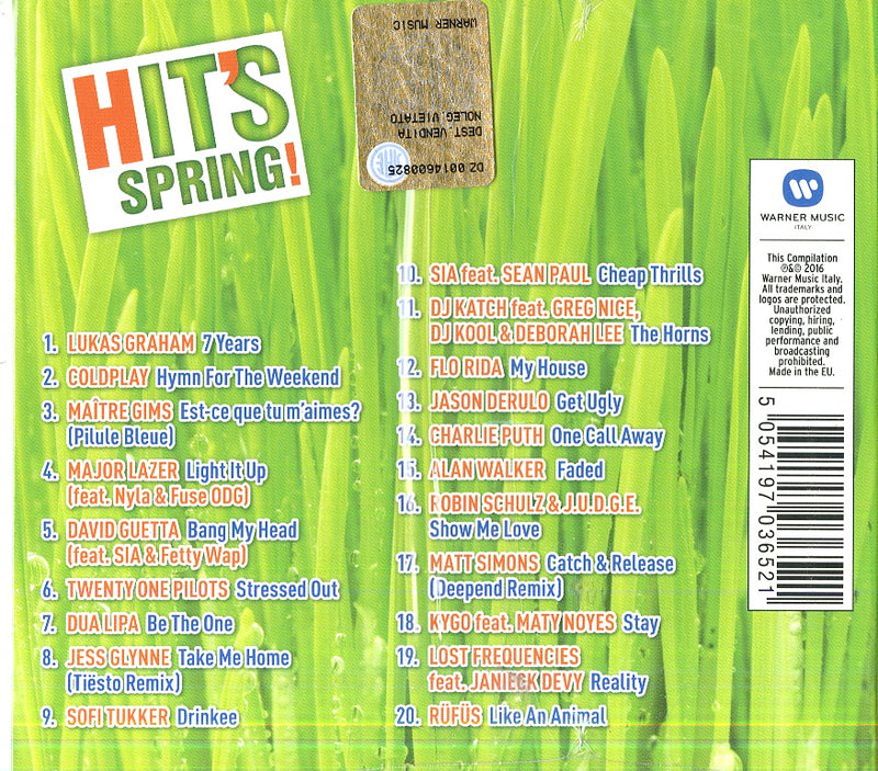 Compilation - Hit'S Spring! 2016 Cd 5054197036521