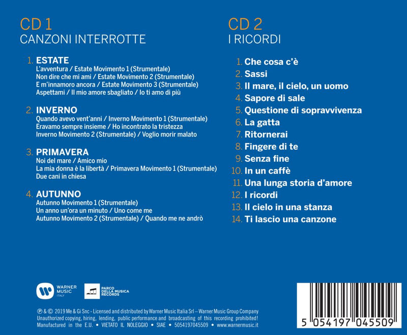 Paoli Gino - Appunti Di Un Lungo Viaggio Cd 5054197045509