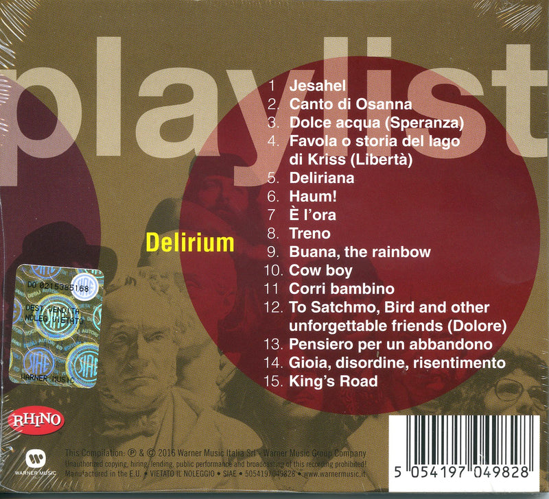 Delirium - Playlist: Delirium Cd 5054197049828