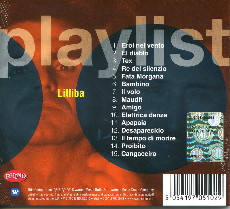 Litfiba - Playlist: Litfiba Cd 5054197051029