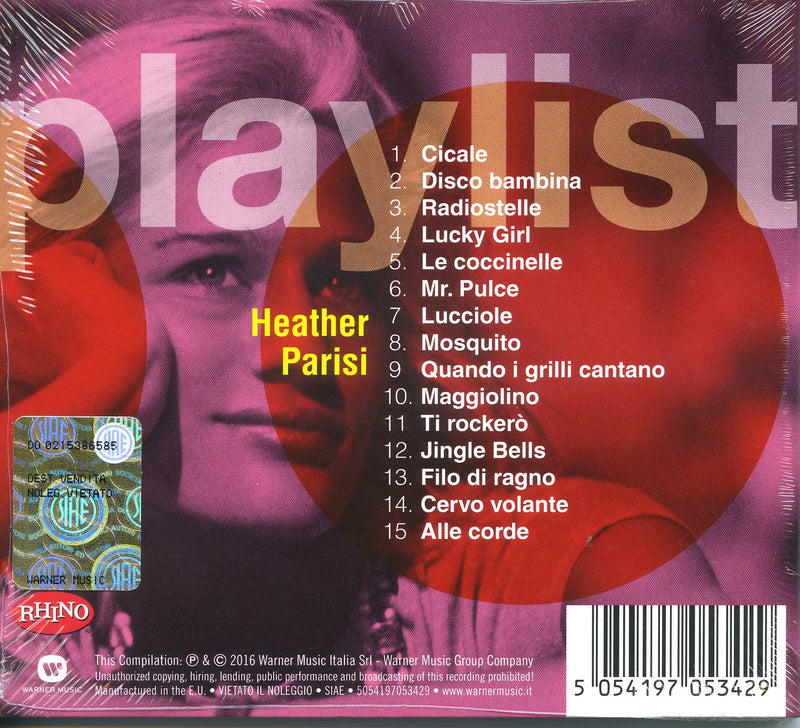 Parisi Heather - Playlist: Heather Parisi Cd 5054197053429