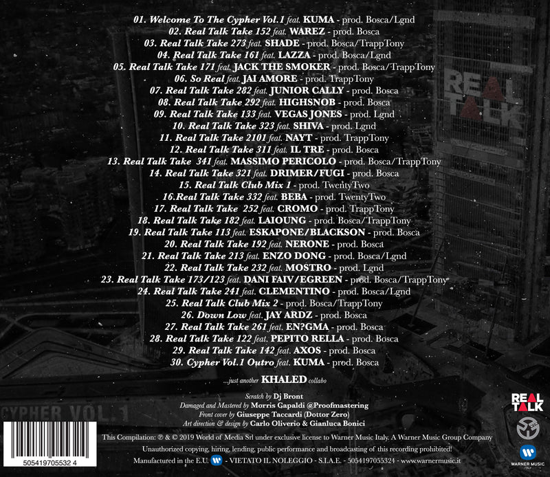 Compilation - Real Talk Cypher Vol.1 Cd 5054197055324