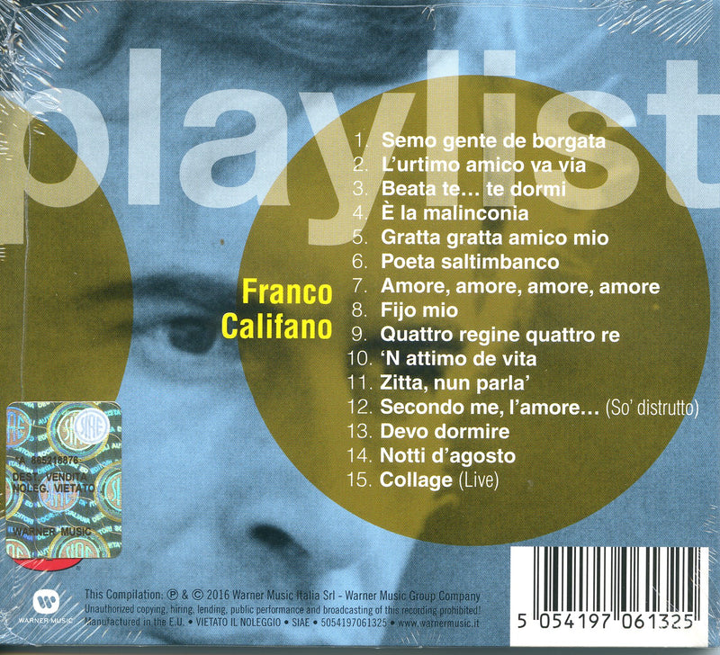 Califano Franco - Playlist: Franco Califano CD 5054197061325