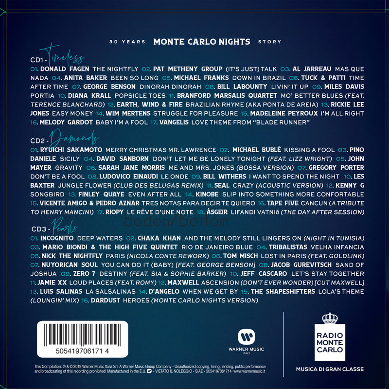 Compilation - Monte Carlo Nights Story: 30 Years (1989 - 2019) Cd 5054197061714