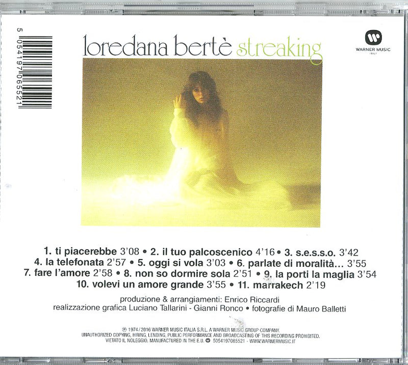 Berte' Loredana - Streaking (Remastered) Cd 5054197065521