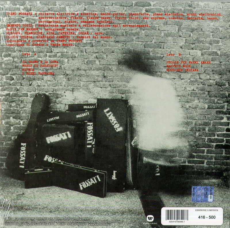 Fossati Ivano - Good-Bye Indiana (180 Gr. Limited Edt. Numerato)(Rsd Indi 2020) Lp 5054197069987
