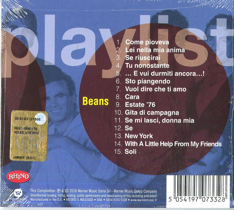 Beans - Playlist: Beans Cd 5054197073328