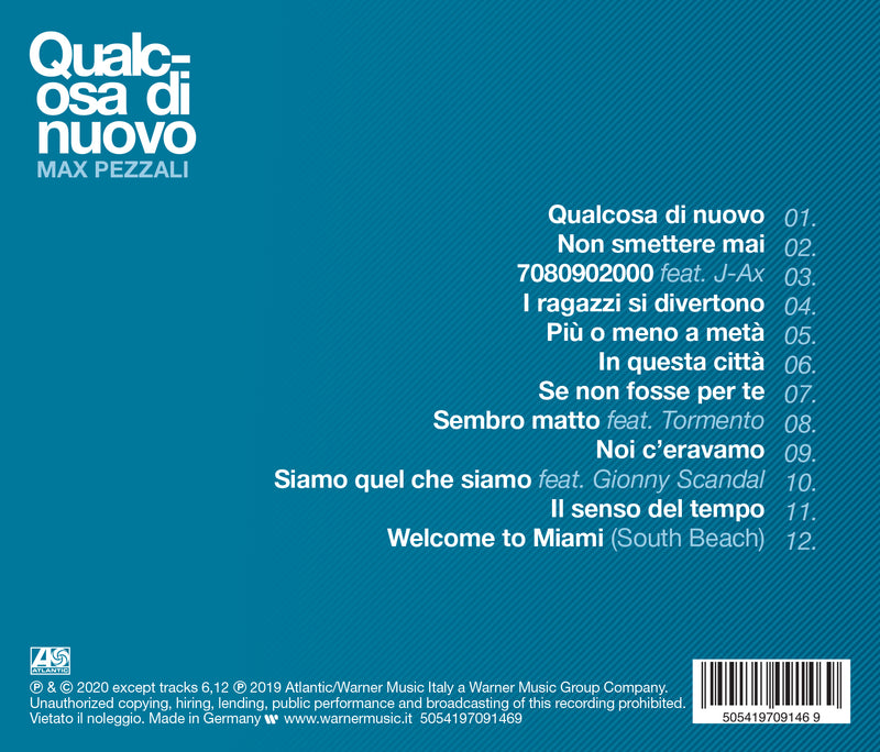 Pezzali Max - Qualcosa Di Nuovo Cd 5054197091469