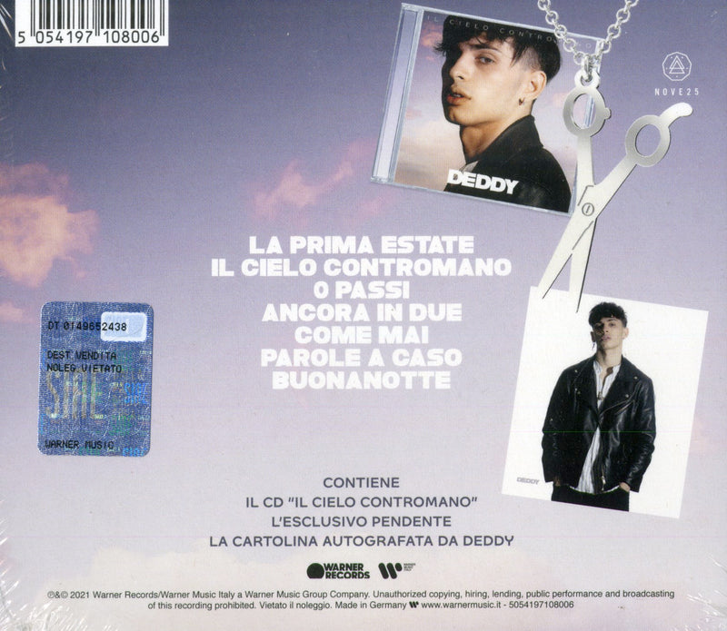 Deddy - Il Cielo Contromano Deluxe Edition (Cd+Ciondolo Nove25+Card Autografata) Cd 5054197108006