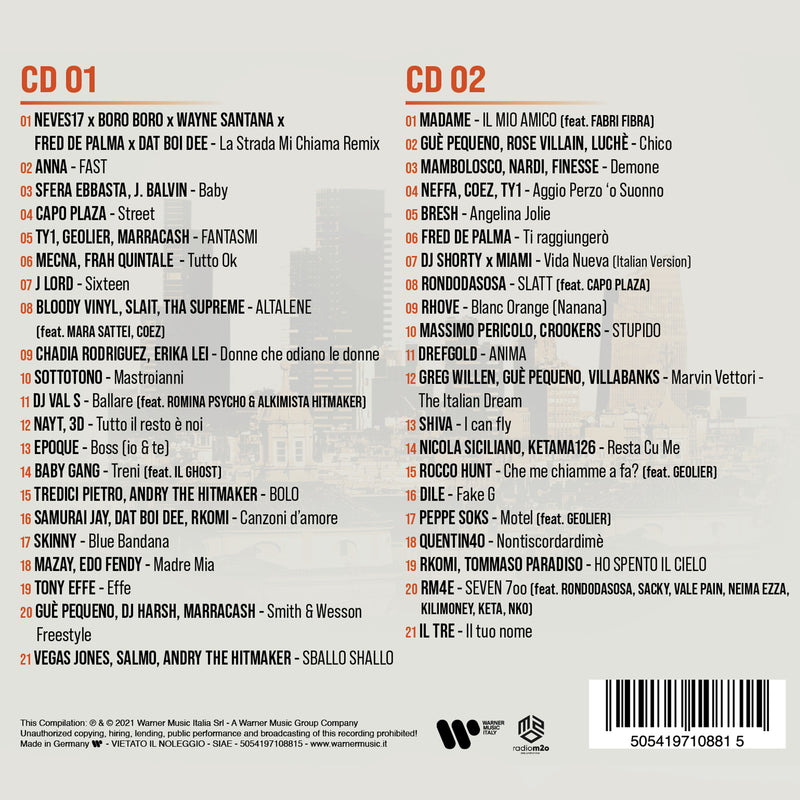 Compilation - One Two One Two Vol. 5 - Rap Italiano 2021 Cd 5054197108815