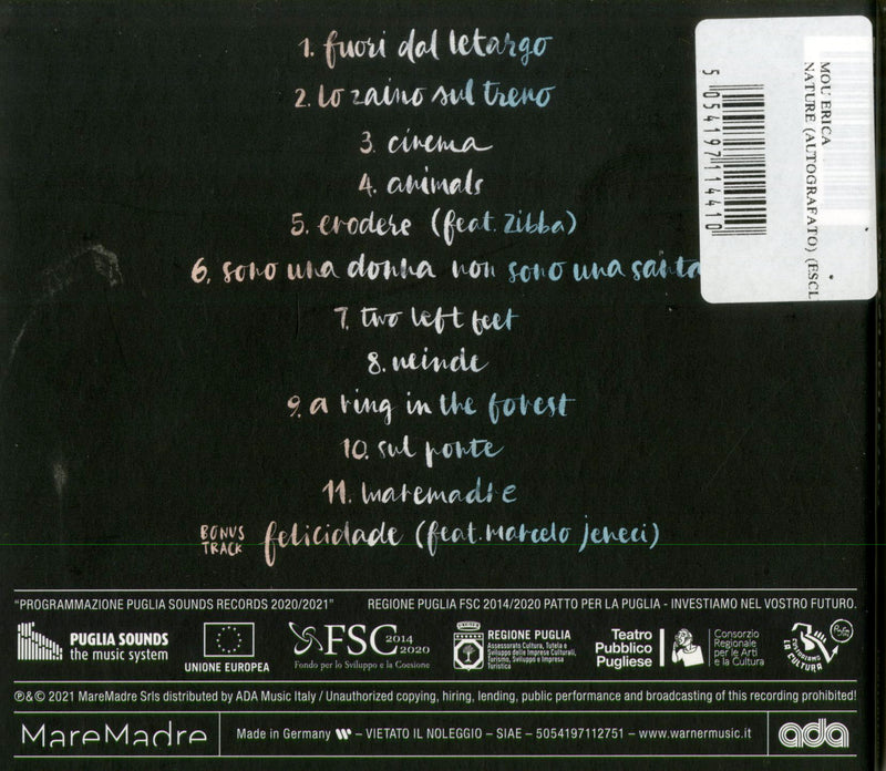 Mou Erica - Nature (Autografato) () Cd 5054197114410